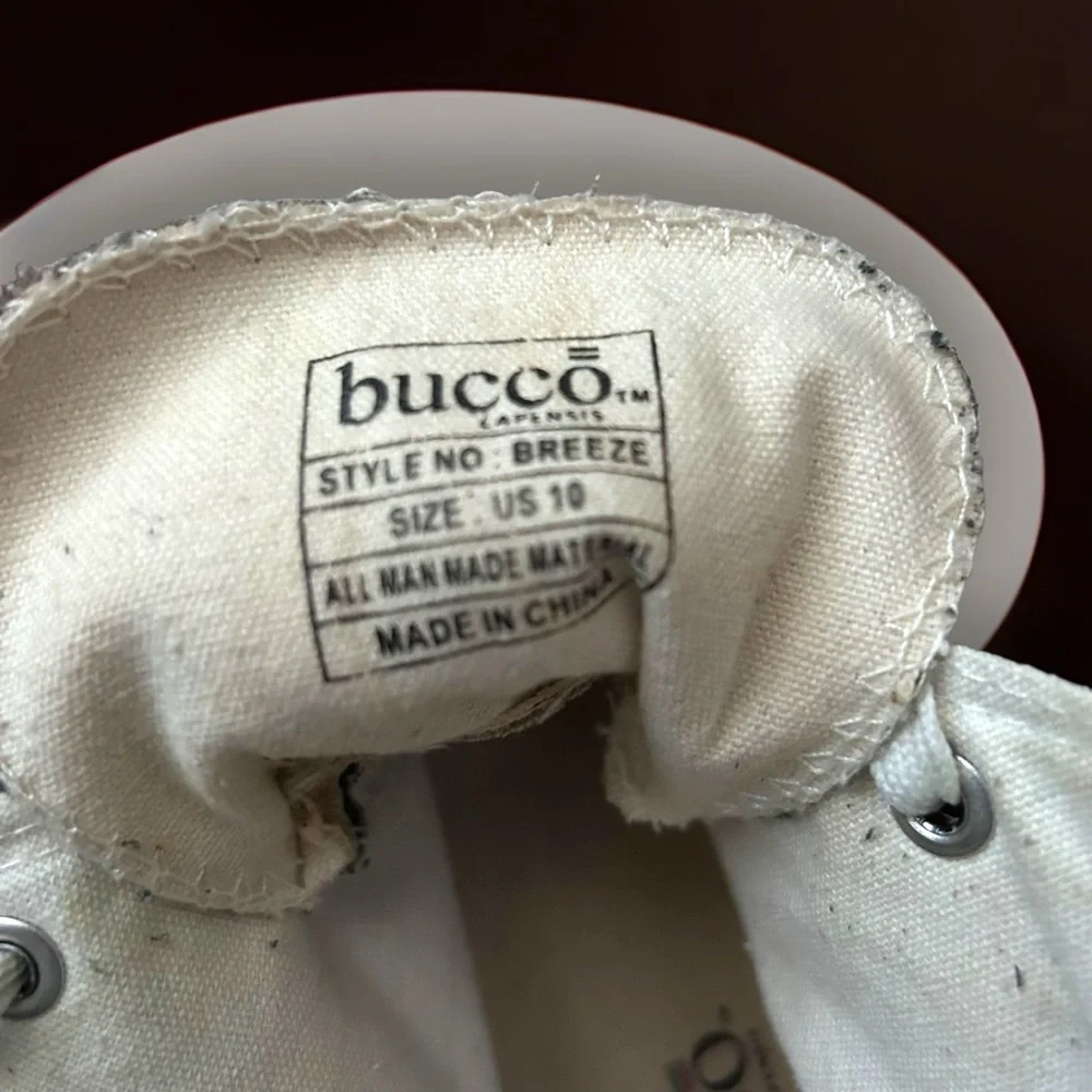 Women’s Bucco 10m High Top Sneakers Camouflage Shoes Studs Canvas Camo Zipper - Picture 5 of 7